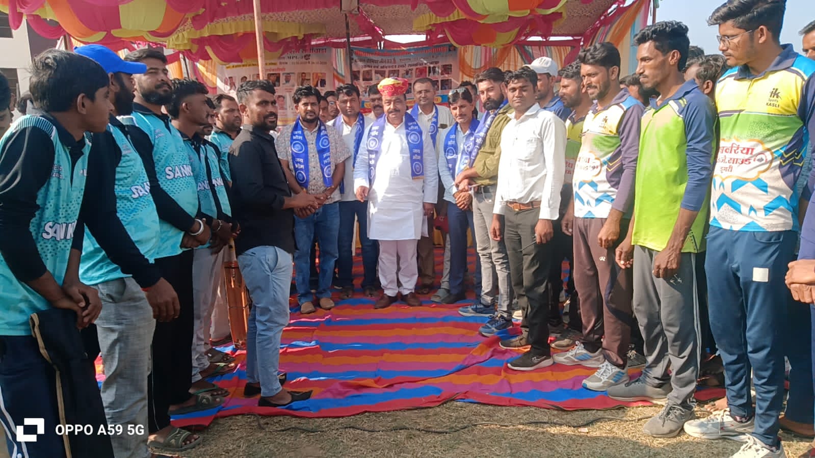 जालेरा कलां में आयोजित मेघवाल समाज क्रिकेट प्रतियोगिता में पुर्व विधायक देवल ने की शिरकत
