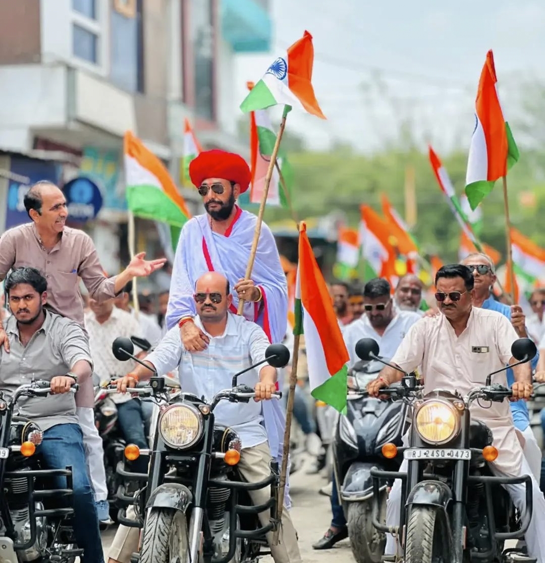 भाजपा ने हर घर तिरंगा अभियान के तहत निकली भव्य वाहन रैली